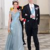 Le prince Joachim et la princesse Marie de Danemark lors du dîner de gala donné le 15 juin 2012 à Christiansborg pour le président chinois Hu Jintao.
