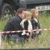 Les jumeaux Knox et Vivienne sont venus voir leur maman Angelina Jolie sur le tournage de Maleficent en Angleterre le 27 juin 2012