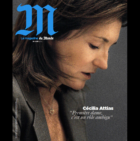 Cécilia Attias en couverture du magazine M, supplément week-end du Monde, juin 2012.