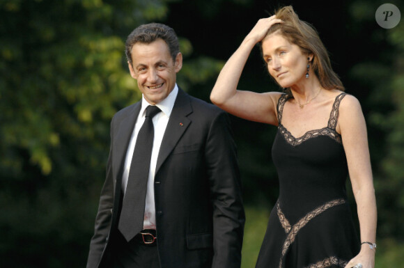 Cécilia Attias et Nicolas Sarkozy en Allemagne, juin 2007.