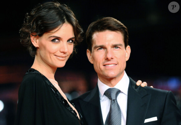 Katie Holmes et Tom Cruise, en janvier 2009 à Berlin.