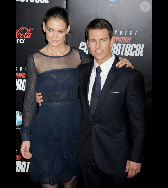 Katie Holmes et Tom Cruise, en décembre 2011 à Los Angeles.