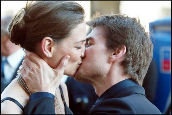 Tom Cruise et Katie Holmes, en avril 2005 à Rome.
