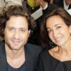 Edgar Raminez et Katia Toledano au défilé Dior Homme Printemps-Eté 2013 au Tennis Club de Paris, le 30 juin 2012.
