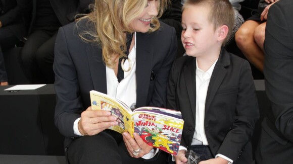Fashion Week : Sharon Stone en duo avec son fils chez Dior Homme
