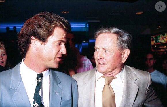 Mel Gibson et son père Hutton en 2001.
