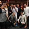 Kamel Ouali et sa troupe à la fête de fin de tournée de la comédie musicale Dracula, L'Amour plus fort que la mort, au restaurant Le Standard, à Paris le 1er juillet 2012