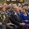 Le prince Willem-Alexander rendait hommage le 30 juin 2012 aux anciens combattants, à La Haye, avec le Premier ministre Mark Rutte et la princesse Margriet, à l'occasion de la journée des vétérans.