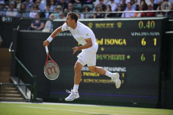 Philipp Kohlschreiber s'est incliné face à Jo-Wilfried Tsonga le 4 juillet 2012 en quart de finale à Wimbledon (7-6, 4-6, 7-6, 6-2)