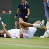 Jo-Wilfried Tsonga s'est difficilement qualifié pour la demi-finale de Wimbledon le 4 juillet 2012 en disposant de Philipp Kohlschreiber (7-6, 4-6, 7-6, 6-2)