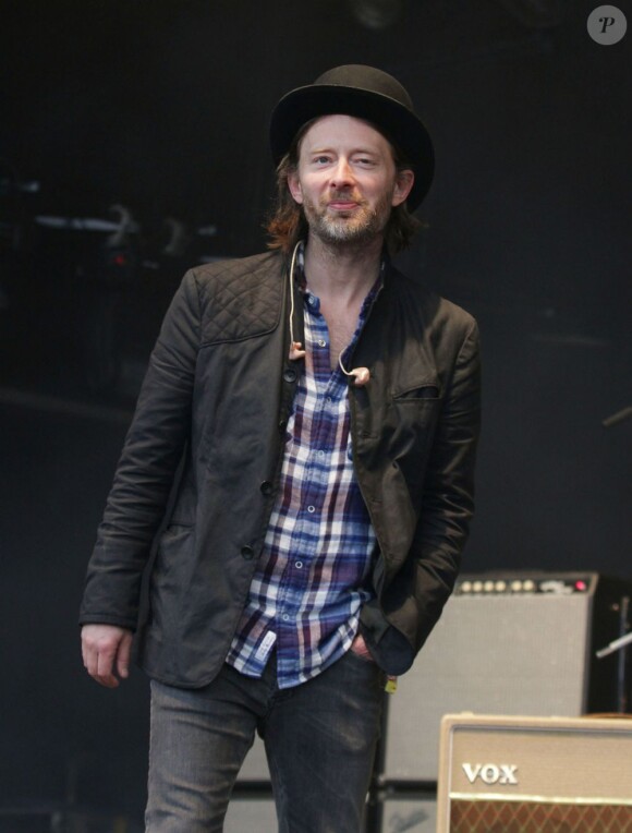 Radiohead en concert au festival de Glastonbury, juin 2011.
