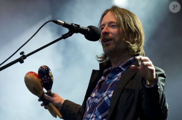 Radiohead en concert au festival de Glastonbury, juin 2011.