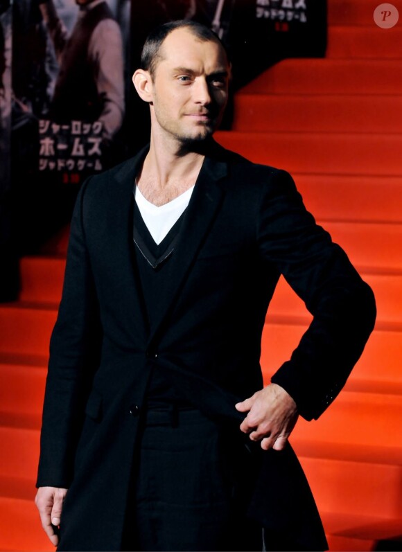Jude Law à Tokyo, le 16 février 2012.