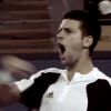 Novak Djokovic dans cette image extraite du clip Survival, l'hymne des Jeux Olympiques signé par le trio Muse, juillet 2012.