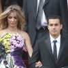 Pedro et sa compagne lors du mariage d'Andrés Iniesta et Anna Ortiz le 8 juillet 2012 au château Castillo de Tamarit en Tarragone