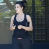 Kim Kardashian sort de sa salle de gym à Los Angeles le 8 juillet 2012