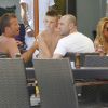 Rafael van der Vaart et sa compagne Sylvie profitent de la douceur de Marbella le 10 juillet 2012