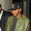 Lewis Hamilton à la sortie du Funky Buddha à Londres dans la nuit du mardi 10 au mercredi 11 juillet 2012