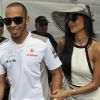 Nicole Scherzinger et Lewis Hamilton le 27 mai 2012 à Monaco