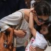 Katie Holmes et sa fille Suri au Children's Museum of Arts à New York le 13 juillet 2012