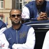 Tony Parker et l'Equipe de France de basket participent au World Basketball Festival à la Cité Universitaire à Paris, le 14 juillet 2012