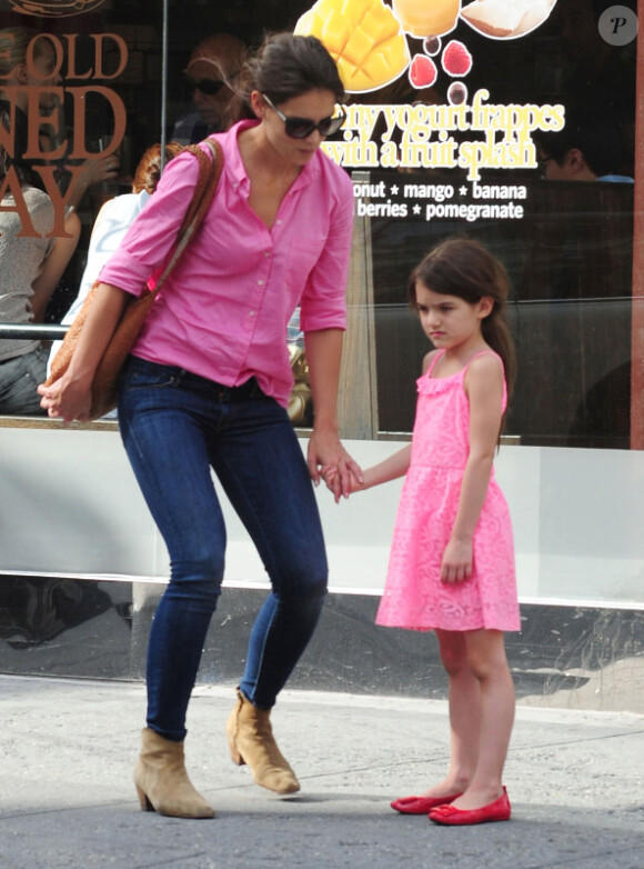 Katie Holmes et Suri Cruise dans les rues de New York, le 15 juillet 2012