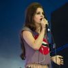 Lana Del Rey sur la scène du Isle of Wight Festival à Newport, le 22 juin 2012.