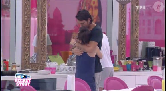 Thomas et Capucine dans la quotidienne de Secret Story 6 le mardi 17 juillet 2012 sur TF1