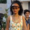 La sexy Rihanna fait du shopping dans les boutiques de luxe de Porto Cervo. Le 17 juillet 2012.