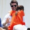 Tom Cruise le 18 juillet 2012 avec sa fille Suri à new York