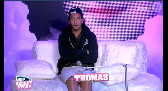 Thomas dans la quotidienne de Secret Story 6 sur TF1 le jeudi 19 juillet 2012