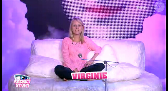 Virginie dans la quotidienne de Secret Story 6 sur TF1 le jeudi 19 juillet 2012