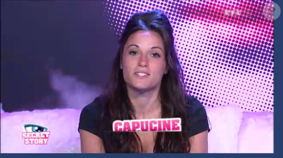 Capucine dans la quotidienne de Secret Story 6 sur TF1 le jeudi 19 juillet 2012