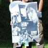 De nombreux hommages ont été rendu à Sage Stallone, mort à l'âge de 36 ans, lors de ses obsèques le samedi 21 juillet 2012 à Brentwood.