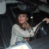 Lindsay Lohan rentre chez elle à bord de sa Porsche, après une soirée que l'on espère sans alcool, dans la nuit du samedi 21 au dimanche 22 juillet à Los Angeles.