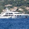 Le yacht Latitude, sur lequel Rihanna et ses amies sont en vacances. Le 23 juillet 2012.
