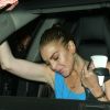 Lindsay Lohan va dîner avec un ami à Beverly Hills le 23 juillet 2012 hez Mr Chow