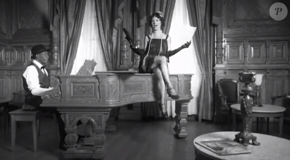 Image du clip Groupie de Bob Sinclar, pastiche culotté et rétro-house du film The Artist.