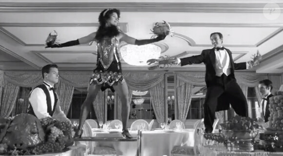 Bob Sinclar, image du clip Groupie, pastiche culotté et rétro-house du film The Artist.