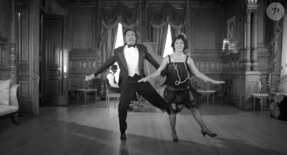 Bob Sinclar, image du clip Groupie, pastiche culotté et rétro-house du film The Artist.
