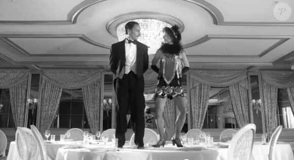 Bob Sinclar, image du clip Groupie, pastiche culotté et rétro-house du film The Artist.