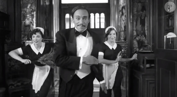 Bob Sinclar, image du clip Groupie, pastiche culotté et rétro-house du film The Artist.