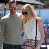 Le couple Kate Bosworth et son compagnon Michael Polish fait un peu de shopping à West Hollywood. Le 24 juillet 2012