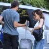 Kate Beckinsale et son mari Len Wiseman partent fêter les 39 ans de l'actrice britannique. Los Angeles, le 26 juillet 2012.