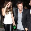 Kate Beckinsale et son mari Len Wiseman sortent d'un restaurant à Los Angeles, le 26 juillet 2012.