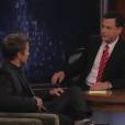 Jeremy Renner, sur le plateau du  Jimmy Kimmel Show ...