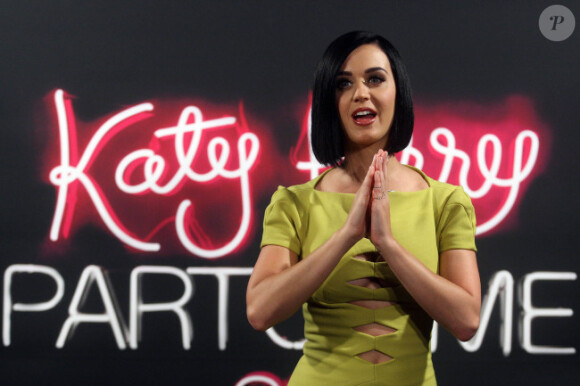 Katy Perry lors du photocall de son film Part of Me, à Rio de Janeiro, le 30 juillet 2012
