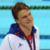 Yannick Agnel lors des Jeux olympiques de Londres le 29 juillet 2012