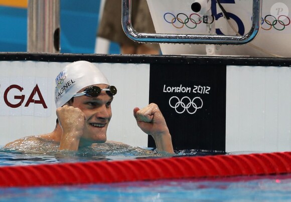 Yannick Agnel lors des Jeux olympiques de Londres le 29 juillet 2012