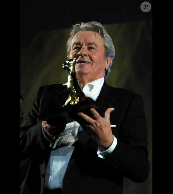 Alain Delon, récompensé d'un Life Achievement Award lors du Festival de Locarno le 2 août 2012